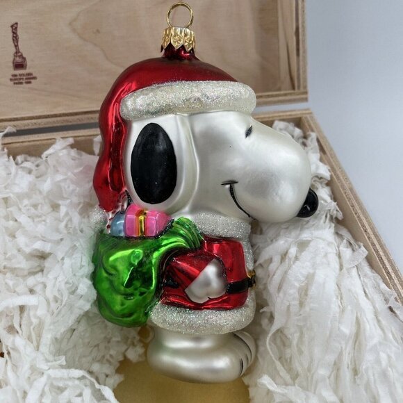 Peanuts 50th Anniv Ltd Ed Ornament Polonaise Kurt Adler Snoopy Charlie Brown - Picture 6 of 16